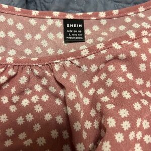 SHEIN Blush Floral Mini Dress